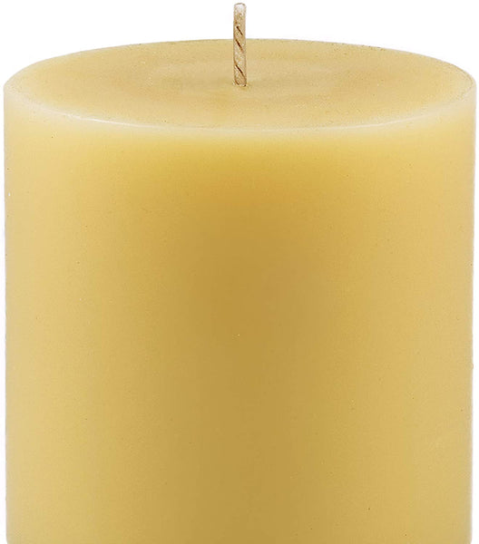 Beeswax Candles 100% Pure Handmade 3x3 Inches Pillar Natural for Gift Home Décor | Non-Toxic Air Purifying Biodegradable | Slow Burning All Natural